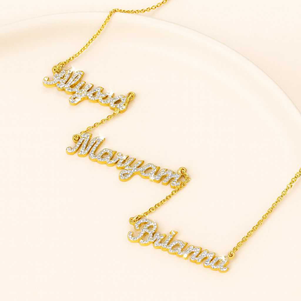 Iced Out Name Necklace