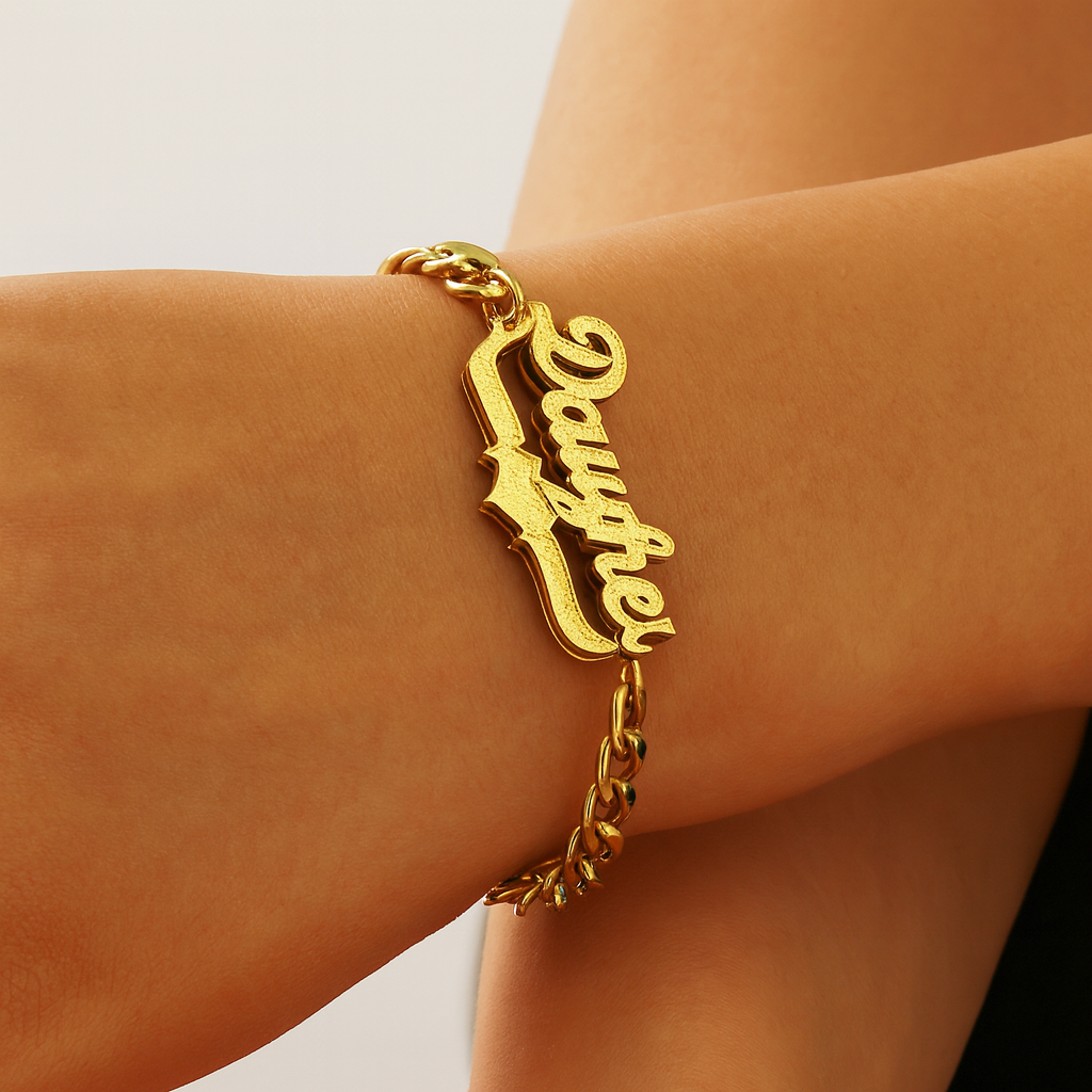 Name Necklace And Bracelet Set