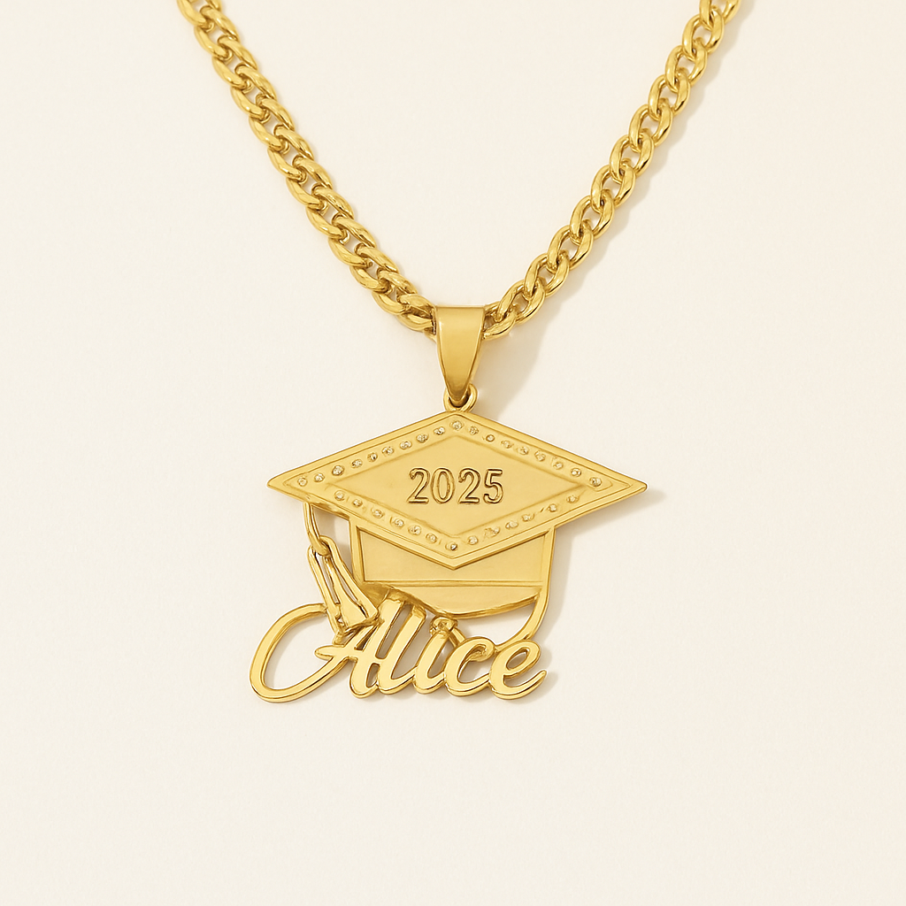 Graduation Name Necklace