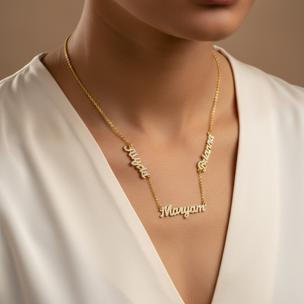Iced Out Name Necklace